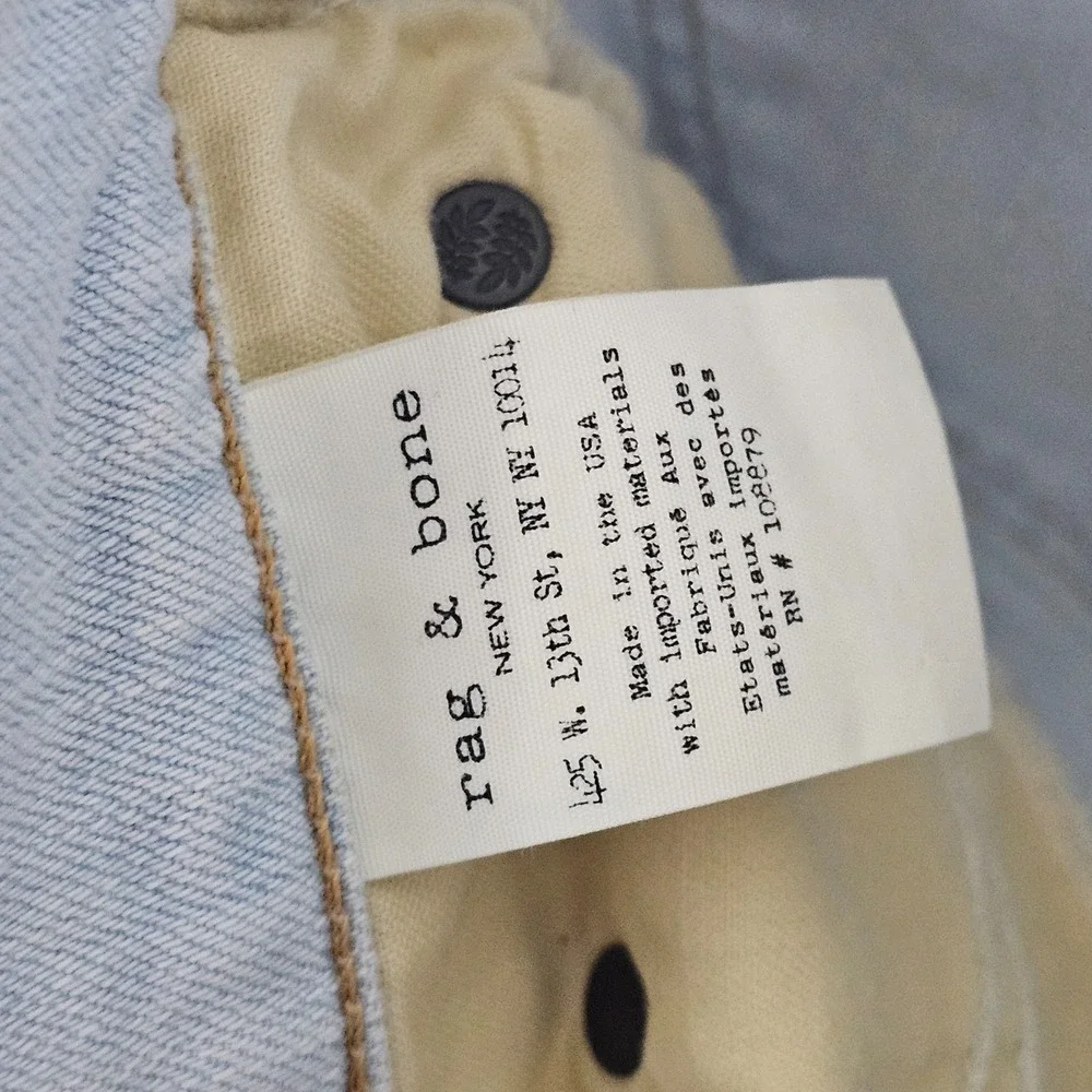Rag &‎ Bone Jeans Women's 27 Boho Streetwear Raw Hem Skinny Leg W1590K510ACH USA